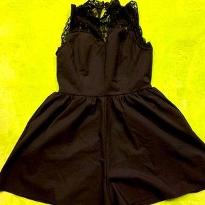 L altar’d state sleeveless black romper / jumpsuit